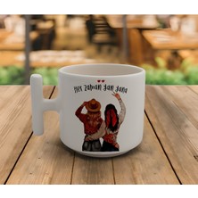 Latte & Espresso El Yapımı Bff Arkadaş Motto T Kulp Kupa 200 ml