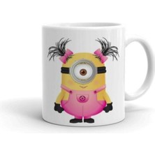 Kız Minion Baskılı Kupa/bardak