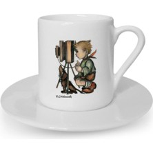 Türk Kahvesi Fincanı Vintage Fotoğrafçı Dostluk Arkadaşlık Kardeşlik