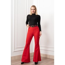 MissVina Elitecontour High-Waist Flare Atlas Pantolon
