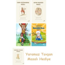 Everest Yayınları Beatrix Potter  17 - Timmy Küçükparmak Masalı + Beatrix Potter  6 - Bayan Hoşdiken Masalı + Kırmızı Başlıklı Kız Kurda Karşı + Çağdaş Yorumla Nasreddin Hoca - Karikatür/şiir