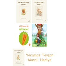 Everest Yayınları Beatrix Potter  2 - Sincap Cevizkıran Masalı + Beatrix Potter  5 - Iki Şaşkın Fare Masalı + Ilk Kitaplarım - Sebzeler (Ciltli) + Kırmızı Başlıklı Kız Kurda Karşı