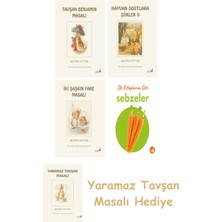 Everest Yayınları Beatrix Potter  4 - Tavşan Benjamin Masalı + Beatrix Potter  22 - Hayvan Dostlara Şiirler 2 + Beatrix Potter  5 - Iki Şaşkın Fare Masalı + Ilk Kitaplarım - Sebzeler (Ciltli)