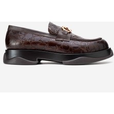 Dericlub Marcomen Erkek Tokalı Loafer Ayakkabı Gerçek Deri Mc 22495 Kahverengi