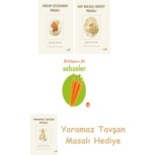 Everest Yayınları Beatrix Potter  2 - Sincap Cevizkıran Masalı + Beatrix Potter  8 - Bay Balıkçı Jeremy Masalı + Ilk Kitaplarım - Sebzeler (Ciltli)