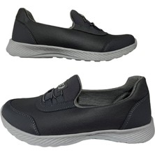 Bs Black Sea Kadın Füme -Iki Lastikli Ultra Hafif Cilt Günlük Şık Babet Ayakkabı