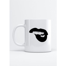 Dudak Aesthetic Baskılı Porselen Kupa Bardak