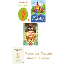 Everest Yayınları Ilk Kitaplarım - Sebzeler (Ciltli) + Belki De Çok Seversin + Burnunun Ucundaki Cesaret