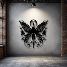 STE Peri Figürlü Metal Duvar Dekoru – Zarafetin ve Hayal Gücünün Sembolü