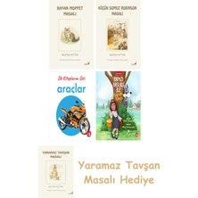 Everest Yayınları Beatrix Potter  10 - Bayan Moppet Masalı + Beatrix Potter  23 - Küçük Domuz Robinson Masalı + Ilk Kitaplarım - Araçlar (Ciltli) + Kırmızı Başlıklı Kız Kurda Karşı