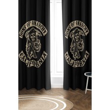 Dolce Mariee Parlak Saten Mikro Kumaş Çift Kanat Fon Perde Takımı PRD0022