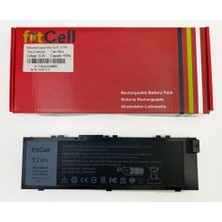 Fitcell Dell Uyumlu 0fny7 00FNY7 0rdyct RDYCT,T05W1 TO5W1 0T05W1 0TO5W1 Notebook Batarya - Pil