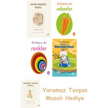 Everest Yayınları Beatrix Potter  6 - Bayan Hoşdiken Masalı + Ilk Kitaplarım - Sebzeler (Ciltli) + Ilk Kitaplarım - Renkler (Ciltli) + Çağdaş Yorumla Nasreddin Hoca - Karikatür/şiir