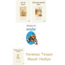 Everest Yayınları Beatrix Potter  18 - Bay Tod Masalı + Beatrix Potter  23 - Küçük Domuz Robinson Masalı + Ilk Kitaplarım - Araçlar (Ciltli)