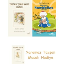 Everest Yayınları Beatrix Potter  7 - Turta ve Çörek Kalıbı Masalı + Çağdaş Yorumla Nasreddin Hoca - Karikatür/şiir + Yaramaz Tavşan Masalı