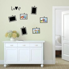 Hediyene Bak Yaratıcı Fotoğraf Çerçevesi Dekoratif Duvar Süsü Sticker Etiket 6 Parça