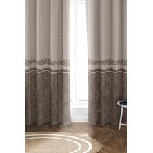 Dolce Mariee Parlak Saten Mikro Kumaş Çift Kanat Fon Perde Takımı PRD0014