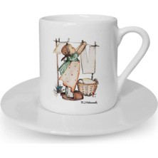 Türk Kahvesi Fincanı Vintage Dostluk Arkadaşlık Kardeşlik