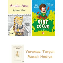 Everest Yayınları Amida Ana + Pırt Çocuk 1 - Ilk Koku + Yaramaz Tavşan Masalı