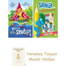 Everest Yayınları Belki De Çok Seversin + Şirinler ile Hikâyeli Boyama Kitabı - Yabani Şirin + Yaramaz Tavşan Masalı