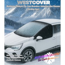 WestCover Volvo XC60 Siyah Kar-Buzlanma Önleyici Ön Cam Brandası,örtüsü