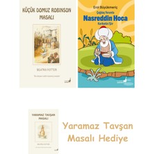 Everest Yayınları Beatrix Potter  23 - Küçük Domuz Robinson Masalı + Çağdaş Yorumla Nasreddin Hoca - Karikatür/şiir + Yaramaz Tavşan Masalı