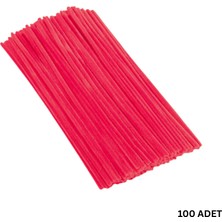 Roco Paper Co. Şönil Tel, El Işi, Dıy, Hobi ve Çiçek Yapım Teli, Fuşya, 100 Adet, 6 mm - 30 cm