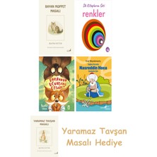 Everest Yayınları Beatrix Potter  10 - Bayan Moppet Masalı + Ilk Kitaplarım - Renkler (Ciltli) + Burnunun Ucundaki Cesaret + Çağdaş Yorumla Nasreddin Hoca - Karikatür/şiir