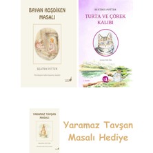 Everest Yayınları Beatrix Potter  6 - Bayan Hoşdiken Masalı + Turta ve Çörek Kalıbı + Yaramaz Tavşan Masalı