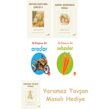 Everest Yayınları Beatrix Potter  22 - Hayvan Dostlara Şiirler 2 + Beatrix Potter  21 - Johnny Şehirfaresi Masalı + Ilk Kitaplarım - Araçlar (Ciltli) + Ilk Kitaplarım - Sebzeler (Ciltli)