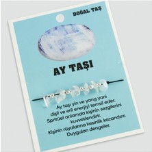 Zero Lvsqvr Ay Taşı Doğaltaşlı Ip Bileklik-Açık Mavi