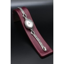 Prestige 925 Ayar Gümüş Kadın Saati (Kadın Gümüş Saat) Markazit Taşlı 902374