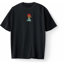 Bumeta Naruto Pikachu Balbazar Bulbasaur Anime Kızgın Ninja Japanese Oversize Unisex Tişört T-Shirt
