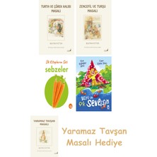 Everest Yayınları Beatrix Potter  7 - Turta ve Çörek Kalıbı Masalı + Beatrix Potter  15 - Zencefil ve Turşu Masalı + Ilk Kitaplarım - Sebzeler (Ciltli) + Belki De Çok Seversin