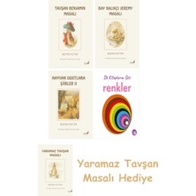 Everest Yayınları Beatrix Potter  4 - Tavşan Benjamin Masalı + Beatrix Potter  8 - Bay Balıkçı Jeremy Masalı + Beatrix Potter  22 - Hayvan Dostlara Şiirler 2 + Ilk Kitaplarım - Renkler (Ciltli)