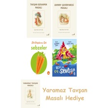 Everest Yayınları Beatrix Potter  4 - Tavşan Benjamin Masalı + Beatrix Potter  21 - Johnny Şehirfaresi Masalı + Ilk Kitaplarım - Sebzeler (Ciltli) + Belki De Çok Seversin