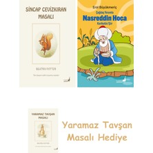 Everest Yayınları Beatrix Potter  2 - Sincap Cevizkıran Masalı + Çağdaş Yorumla Nasreddin Hoca - Karikatür/şiir + Yaramaz Tavşan Masalı