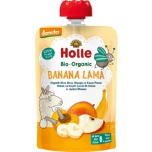 Holle Organik Banana Lama (Muz, Elma, Mango, Kayısı Püresi)
