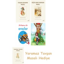 Everest Yayınları Beatrix Potter  4 - Tavşan Benjamin Masalı + Beatrix Potter  23 - Küçük Domuz Robinson Masalı + Ilk Kitaplarım - Araçlar (Ciltli) + Kırmızı Başlıklı Kız Kurda Karşı