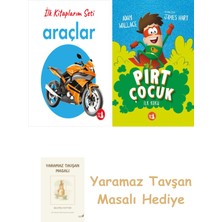 Everest Yayınları Ilk Kitaplarım - Araçlar (Ciltli) + Pırt Çocuk 1 - Ilk Koku + Yaramaz Tavşan Masalı