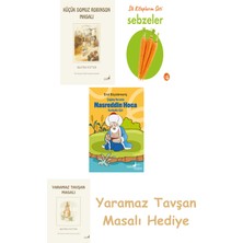 Everest Yayınları Beatrix Potter  23 - Küçük Domuz Robinson Masalı + Ilk Kitaplarım - Sebzeler (Ciltli) + Çağdaş Yorumla Nasreddin Hoca - Karikatür/şiir