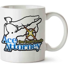 Ace Attorney Transparent Porselen Kupa Bardak