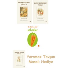 Everest Yayınları Beatrix Potter  22 - Hayvan Dostlara Şiirler 2 + Beatrix Potter  21 - Johnny Şehirfaresi Masalı + Ilk Kitaplarım - Sebzeler (Ciltli)