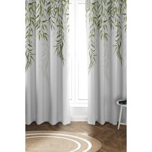 Dolce Mariee Parlak Saten Mikro Kumaş Çift Kanat Fon Perde Takımı PRD0021