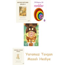 Everest Yayınları Beatrix Potter  22 - Hayvan Dostlara Şiirler 2 + Ilk Kitaplarım - Renkler (Ciltli) + Burnunun Ucundaki Cesaret