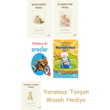 Everest Yayınları Beatrix Potter  10 - Bayan Moppet Masalı + Beatrix Potter  5 - Iki Şaşkın Fare Masalı + Ilk Kitaplarım - Araçlar (Ciltli) + Çağdaş Yorumla Nasreddin Hoca - Karikatür/şiir