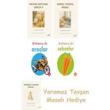 Everest Yayınları Beatrix Potter  22 - Hayvan Dostlara Şiirler 2 + Beatrix Potter  13 - Samuel Telbıyık Masalı + Ilk Kitaplarım - Araçlar (Ciltli) + Ilk Kitaplarım - Sebzeler (Ciltli)
