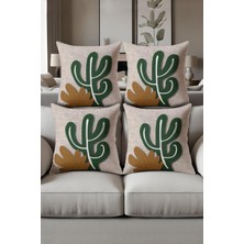 Dolce Mariee Dijital Baskılı Yumuşak Dokulu 4’lü Kırlent Kılıfı Takımı (43X43 Cm) KRL0074