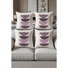 Dolce Mariee Dijital Baskılı Yumuşak Dokulu 4’lü Kırlent Kılıfı Takımı (43X43 Cm) KRL0077