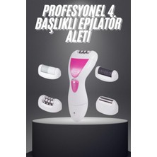 Marsilyan Şarjlı Epilasyon Cihazı Çok Başlıklı Ayak Bakımına Uygun Epilatör Aleti